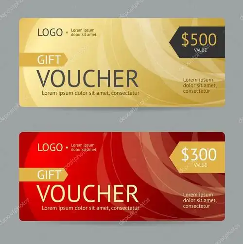 名称:gift voucher. vector