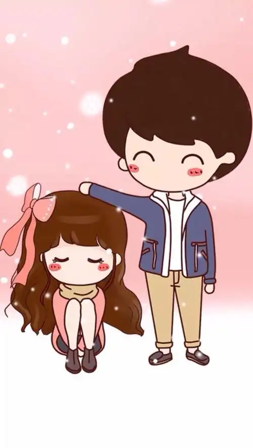 萌萌图可爱的小薇情侣系列可爱情侣壁