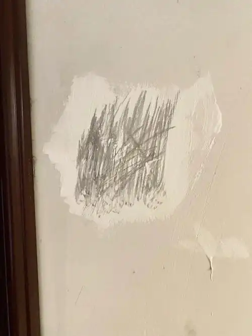 今天发现我家门口被小偷做了标记