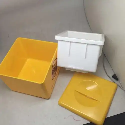 热销款塑料双层hips正方形正方体冰桶酒吧用品酒具厂家直销