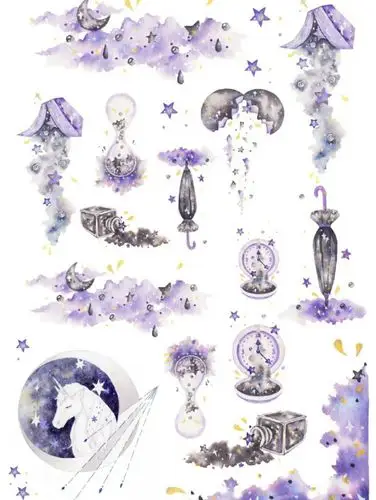 梦幻手帐素材/晴酱