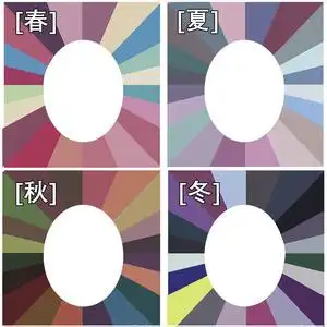 季色彩诊断测试色布色彩搭配试色卡包测肤色国际标准每季型36色2人