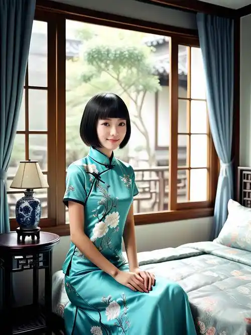 当女友穿上旗袍那一刻我的世界都被美化了