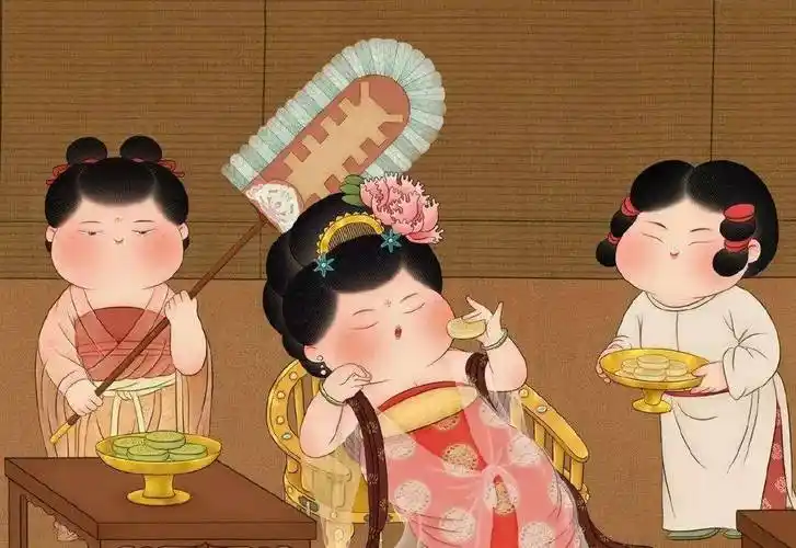专画胖脸的她,她笔下的古风美人,简直萌炸了!_焦响_绘画_唐代