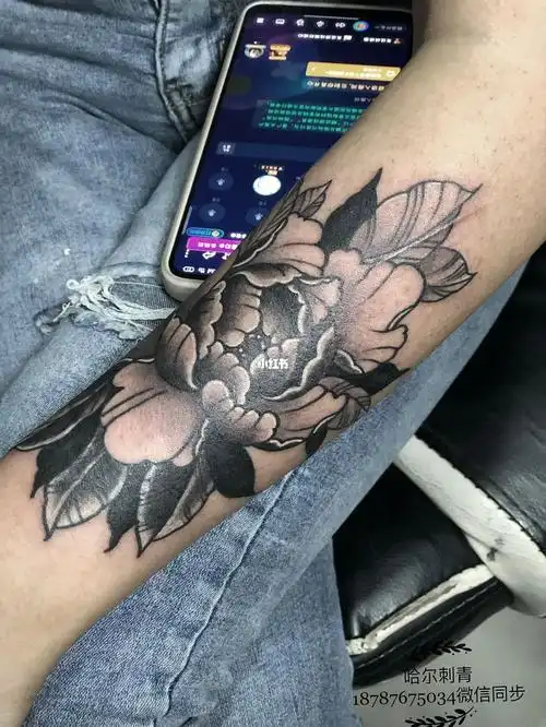 牡丹纹身遮盖#丽江纹身  #哈尔刺青  #手臂纹身