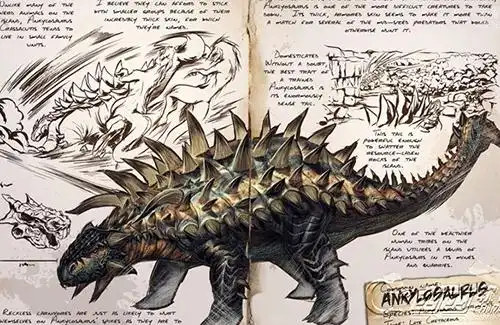 全身披着盔甲的恐龙,甲龙身高1米重2吨