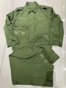 库存货正品87式陆夏作训老款的确良套装结实宽松劳保作训服