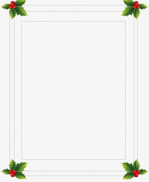 圣诞节海报边框 - 当图网