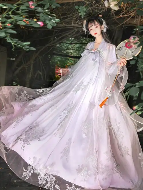 烟雨台学生古装汉服女夏季超仙气飘逸中国风广袖齐胸襦裙即将绝版