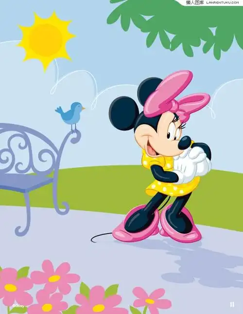 disney卡通可爱的米妮矢量素材