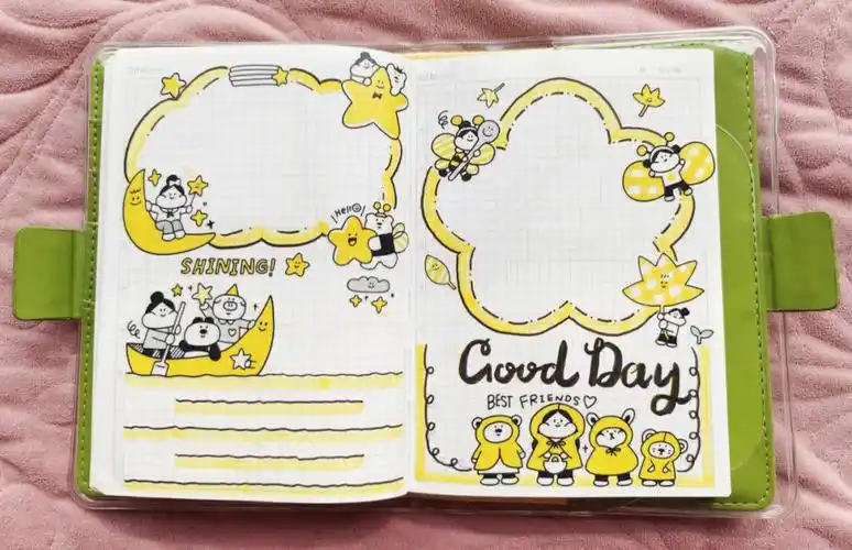 肉球柠檬汽水手帐排版初学者适用