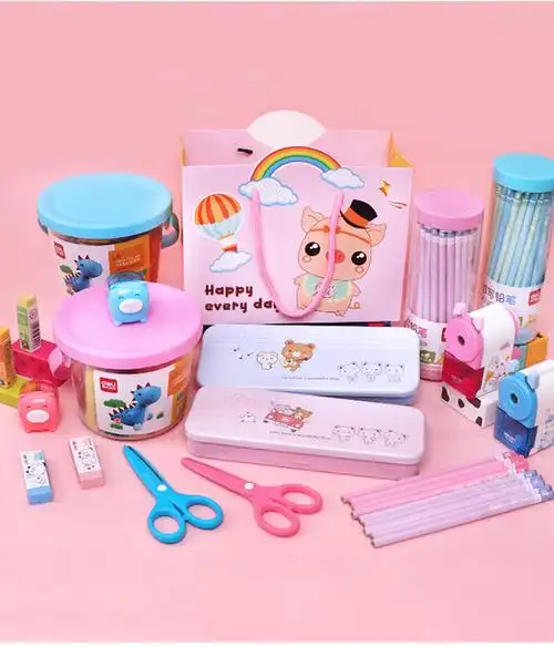 得力文具套装组合开学大礼包儿童幼儿园学习用品小学生礼盒小学铅