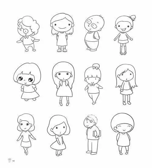 卡通小人简笔画卡通小人物简笔画可爱