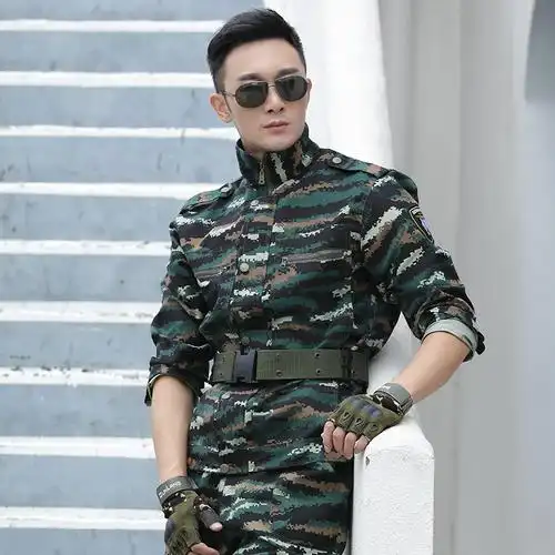 利刃出击套装虎斑猎人作训服陆军特种兵迷彩服男女拓展团建演出服