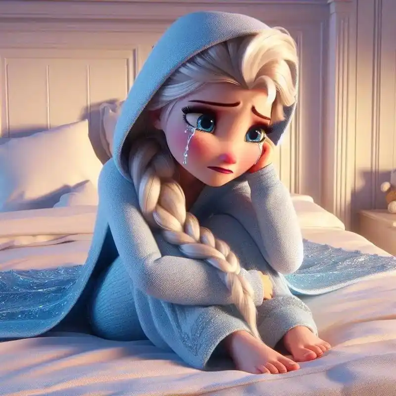 这大概就是公主们伤心难过的样子吧 #迪士尼公主 #冰雪奇缘  - 抖音