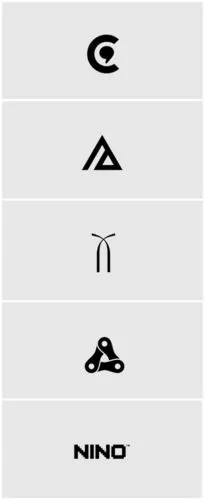 一组几何形状的创意logo设计 #设计秀