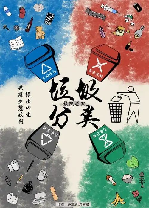 海报发声对保护环境发出倡导为生态校园尽自己的一份微薄之力希望旅院