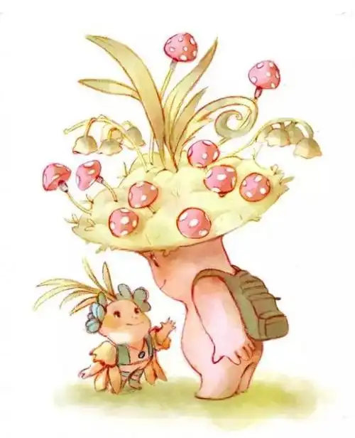 童话里的小精灵超可爱小精灵插画集造型可爱色彩恬静