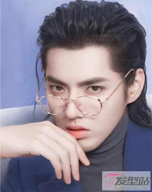 男生长发发型设计吴亦凡帅气长发示范