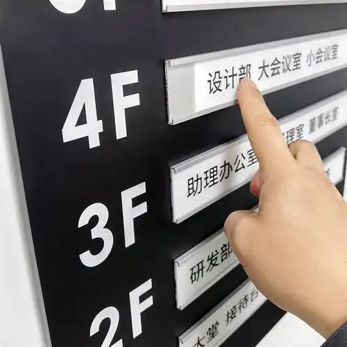 亚克力楼层指示牌导向牌可更换办公室指引公司索引标志牌