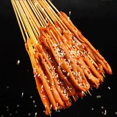 网红铁板烤鸭肠串商用冷冻新鲜铁板夺命小肉串秘制烧烤5000串包邮