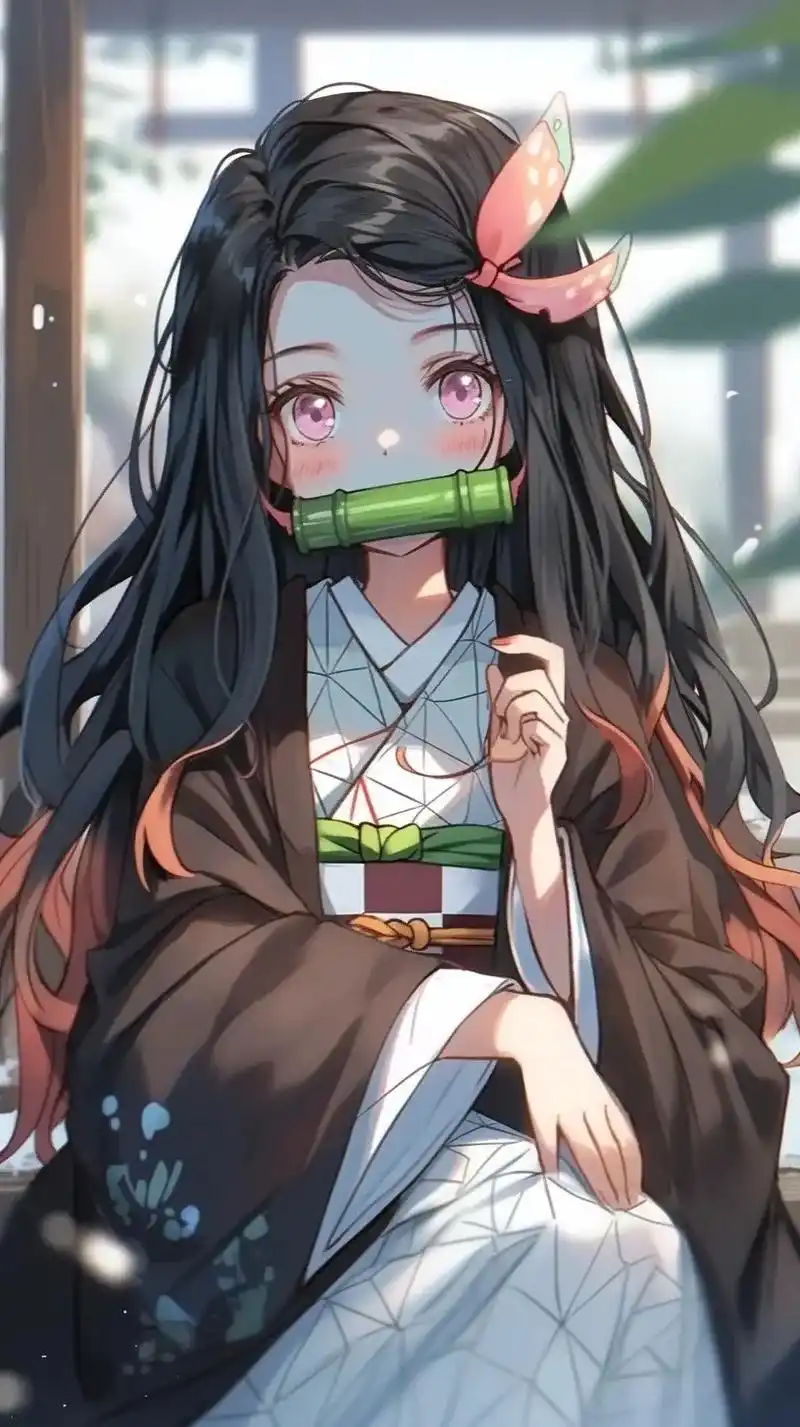 早上好,欧尼酱～#鬼灭之刃锻刀村篇 #祢豆子壁纸 #祢豆子 - 抖音