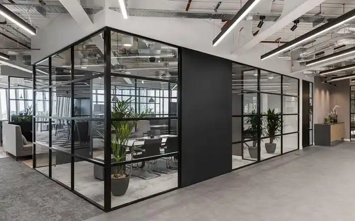 办公室装修效果图400m05静安办公楼装修2600m05办公空间设计图