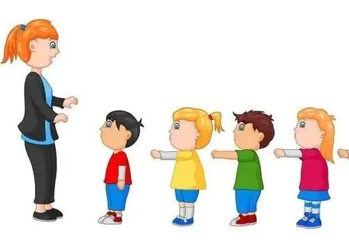 金苹果幼儿园豆豆班本周主题活动【排队习惯养成记】