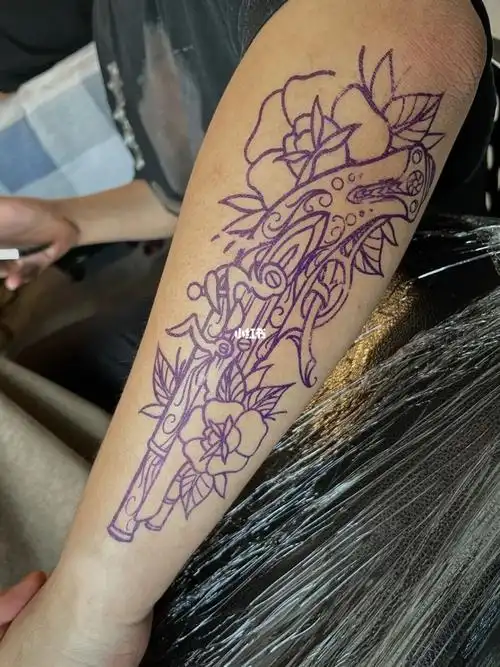 拿手old school风格99#天津纹身  #oldschool纹身