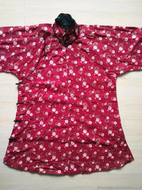 民国花布大襟袄.