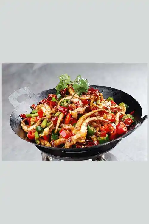 干锅麻辣鱿鱼须