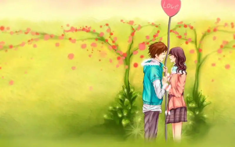 好看的love恋人桌面壁纸