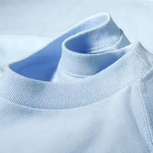 软奶蓝浅蓝色baby海盐系纯色250g重磅短袖t恤女上衣夏季薄款纯棉