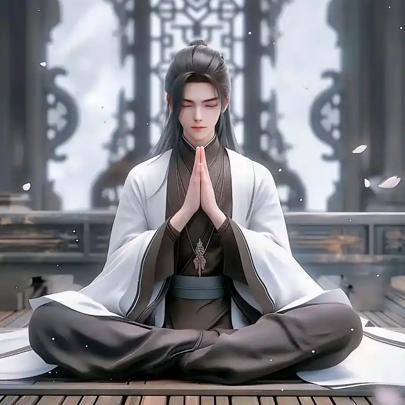 双手合十的古风男头.#男生头像 #佛系 #古风头像 #优质头 - 抖音