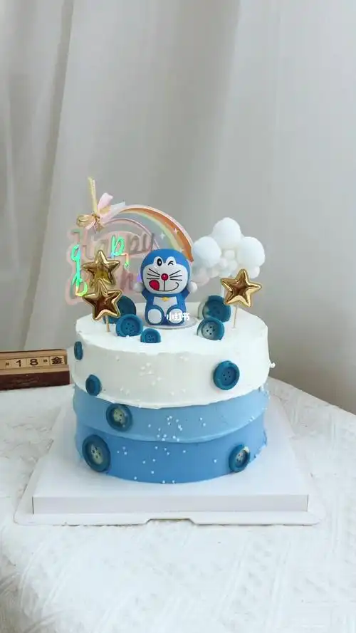 6寸叮当猫儿童蛋糕