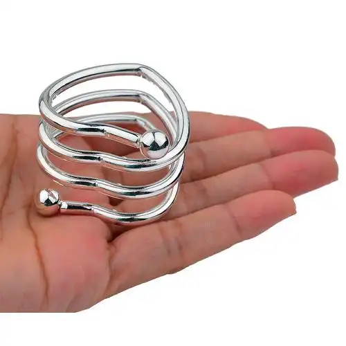 d-011成人用品男用阴囊吊坠束缚器磁铁阳具环心波浪阳具环4/1