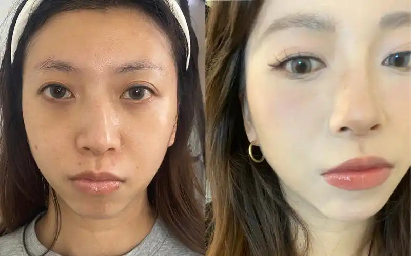 普通人无滤镜无美颜化妆真实过程