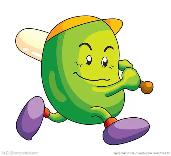 卡通绿豆图片