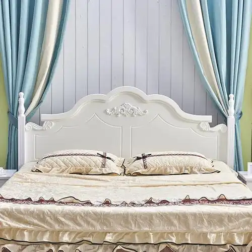 韩式床头板1.8米现代简约双人地中海田园软包靠背板1.5米烤漆床头