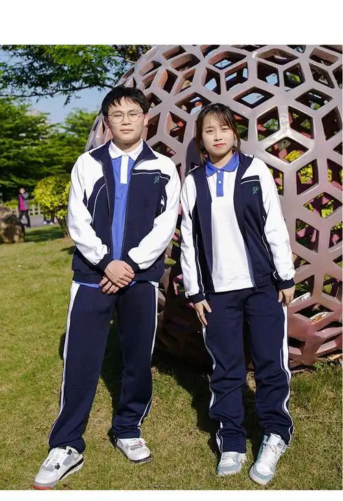 深圳中学校服冬装中学生运动校服宽松拉链外套长裤男女款运动套装