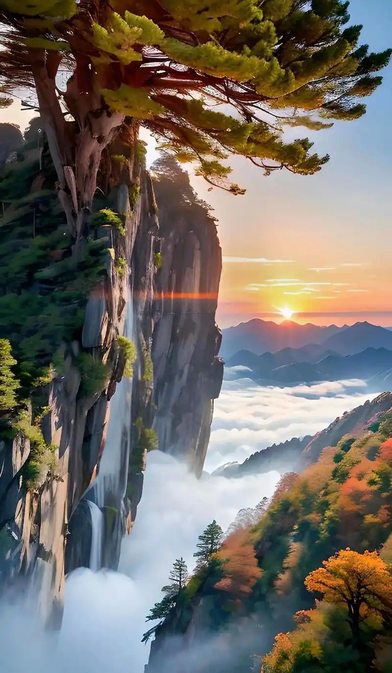 黄山美景.抖音带你一起游黄山,看看黄山的绝美佳境,云海,奇松 - 抖音