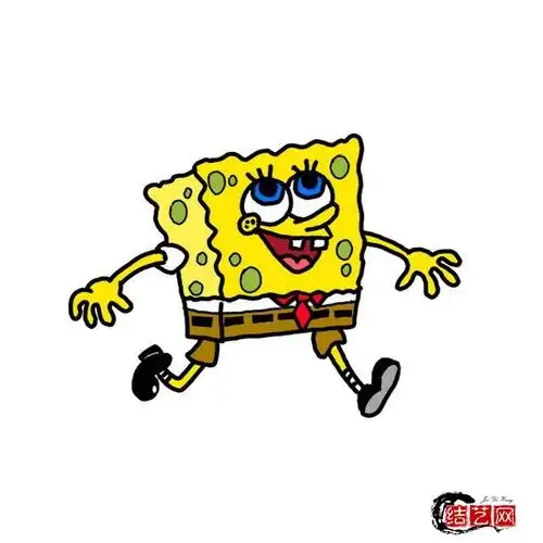 如何画海绵宝宝简笔画