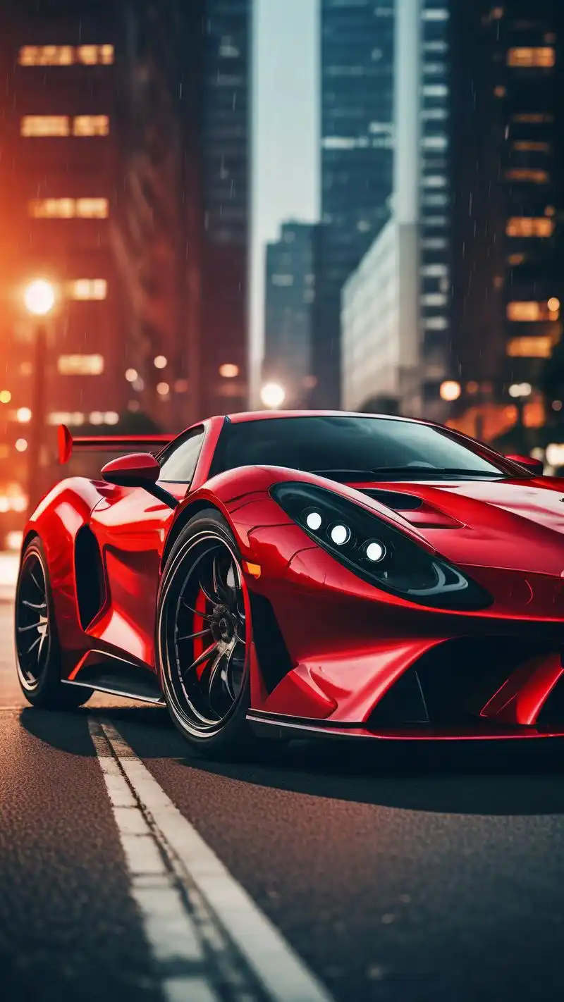 07炫酷红色跑车壁纸合集97 一组炫酷的红色跑车壁纸,为你的设备