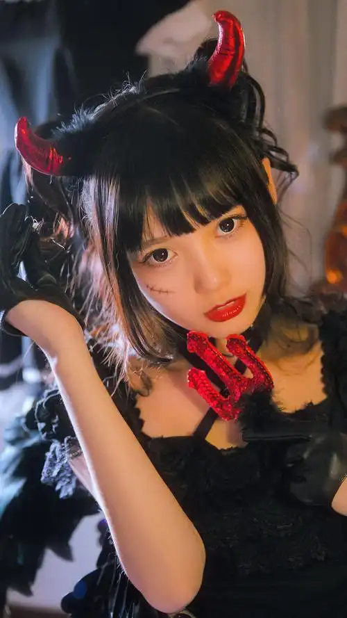 性感美女万圣节cos诱惑写真高清手机壁纸