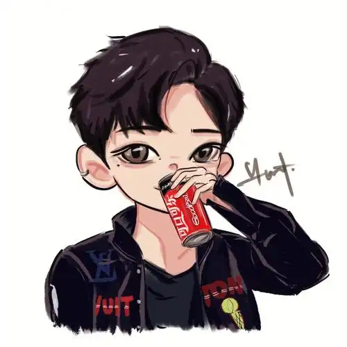 可乐男孩画个白敬亭