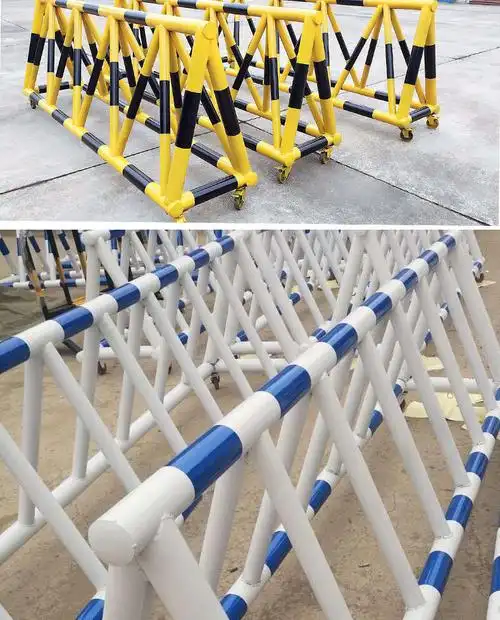 2022新款移动拒马路障幼儿园防冲撞栏学校门口隔离围护栏挡车带刺防撞