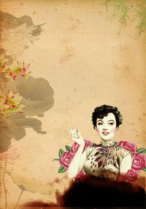 复古民国风国货海报背景模板免抠素材免费下载_觅元素51yuansu.com