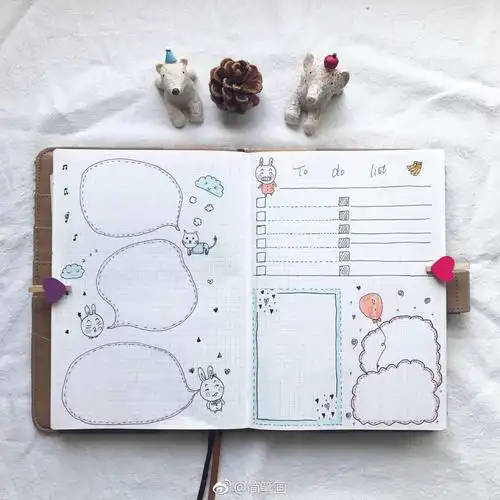 小清新春天主题手帐排版(作者:于是我的名字叫做安 )