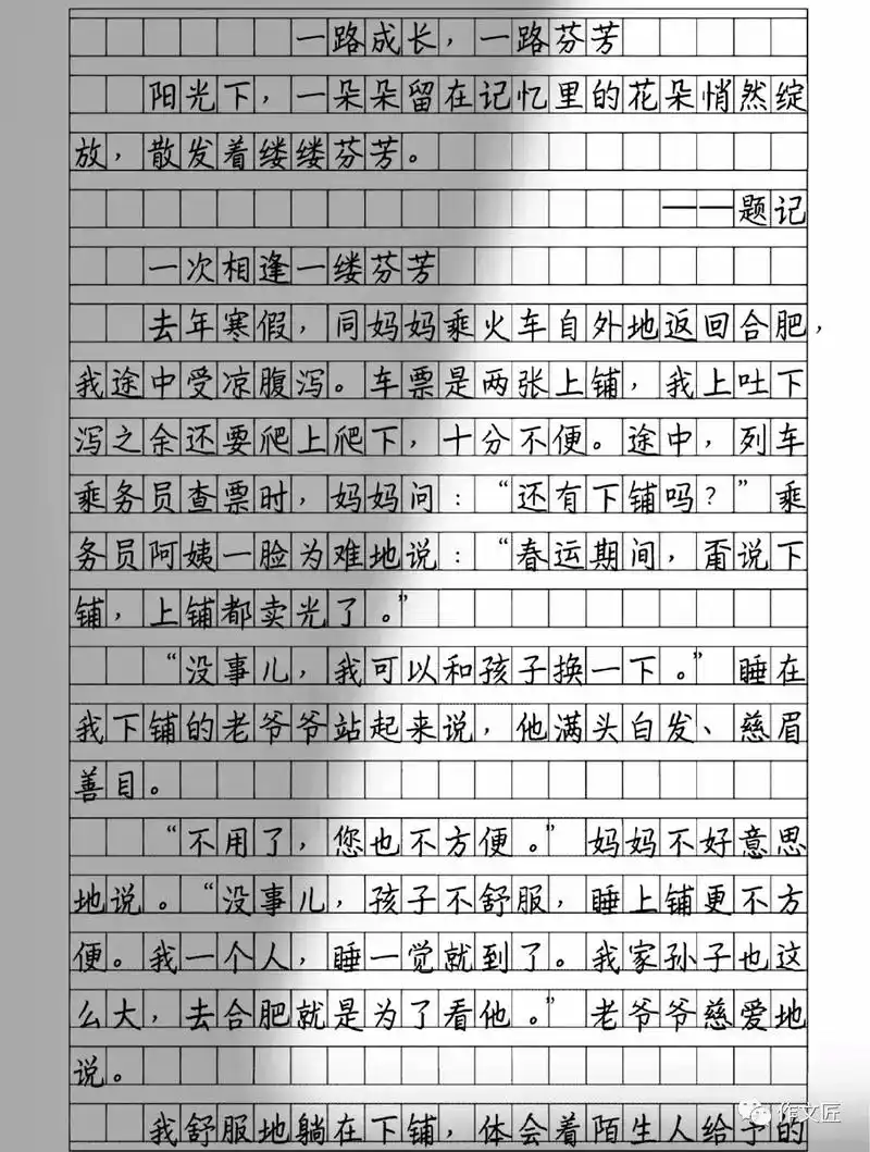 满分作文《一路成长,一路芬芳》#作文素材 #每天学习一点点  - 抖音