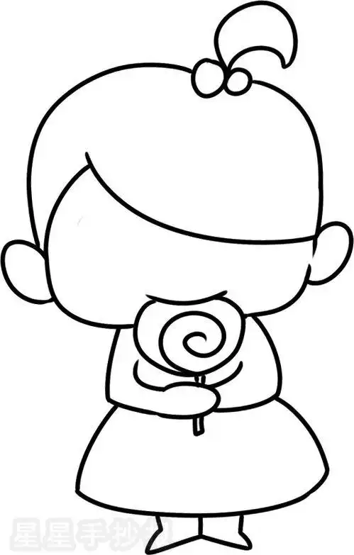 女性简笔画年轻女性简笔画